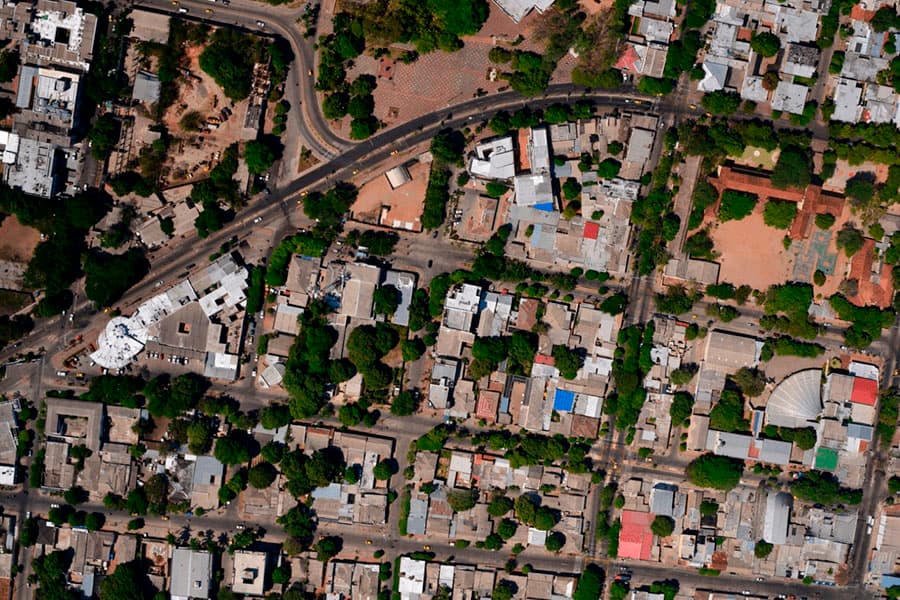 Ortofotomosaico y modelo 3D generado con LiDAR en Colombia